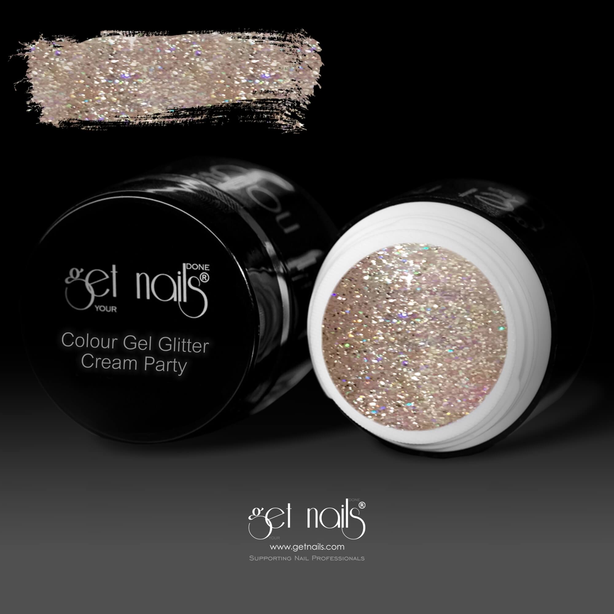 Get Nails Austria - Colour Gel Glitter Cream Party 5g