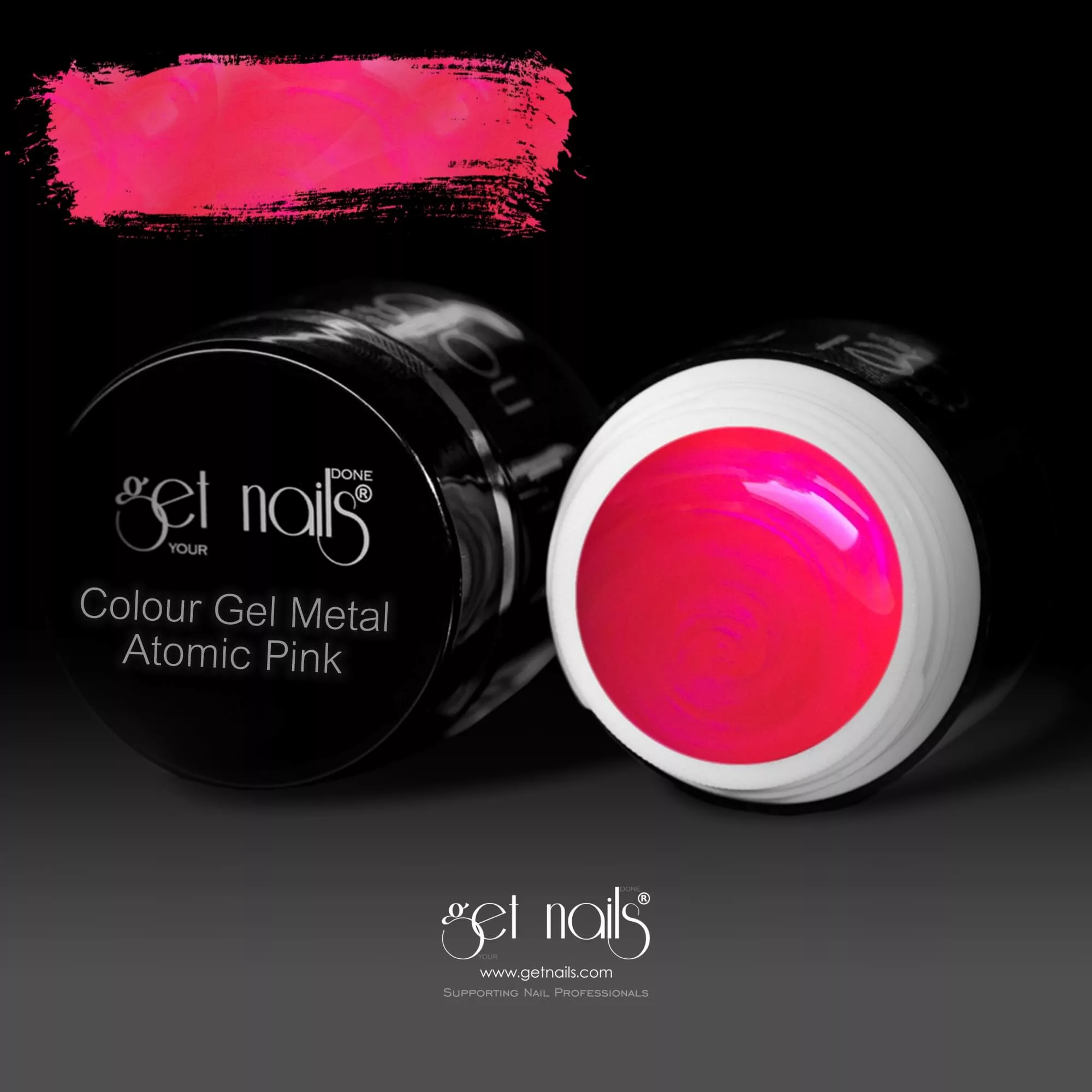 Get Nails Austria - Colour Gel Metal Atomic Pink 5g