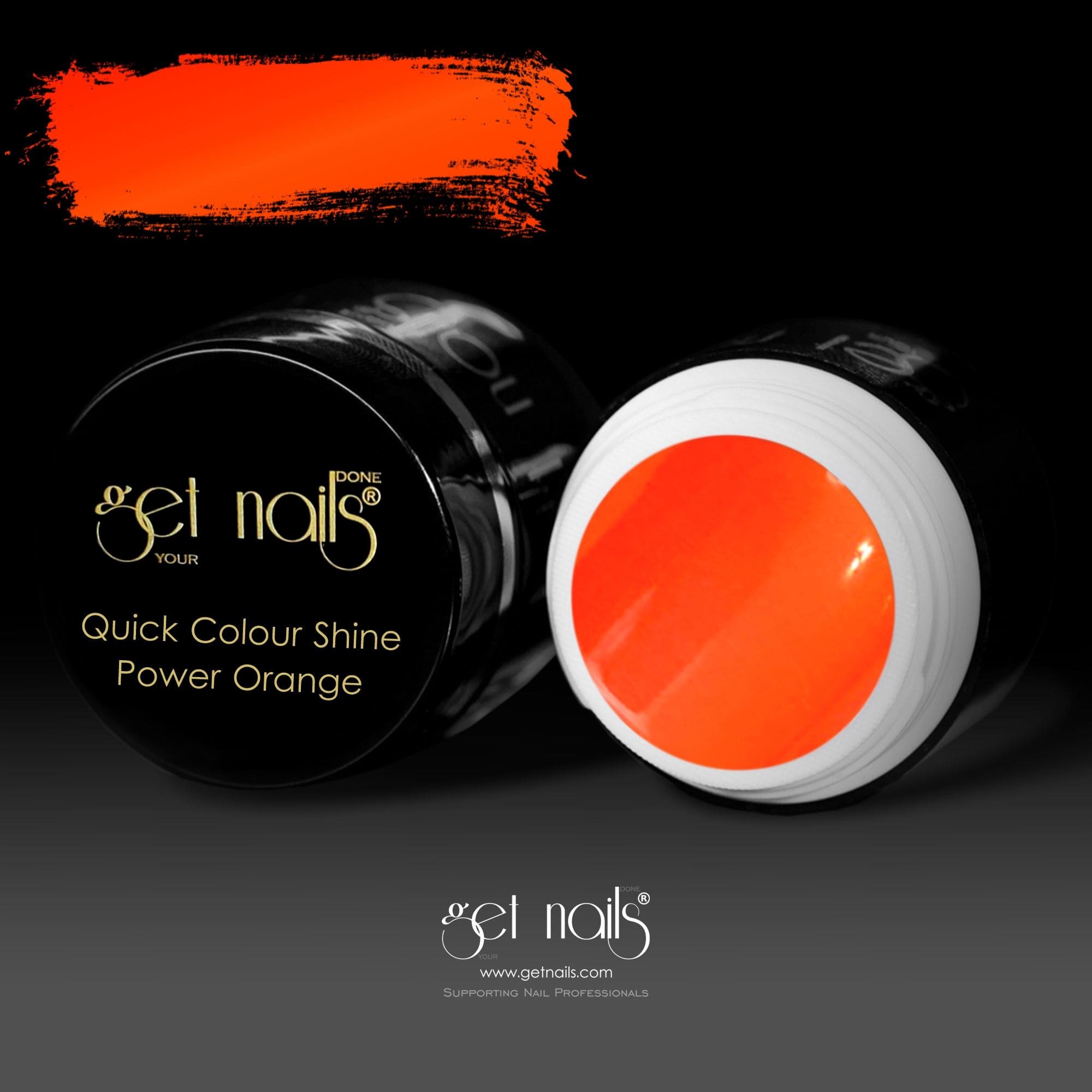 Get Nails Austria - Colour Gel Quick Colour Shine Power Orange 5g