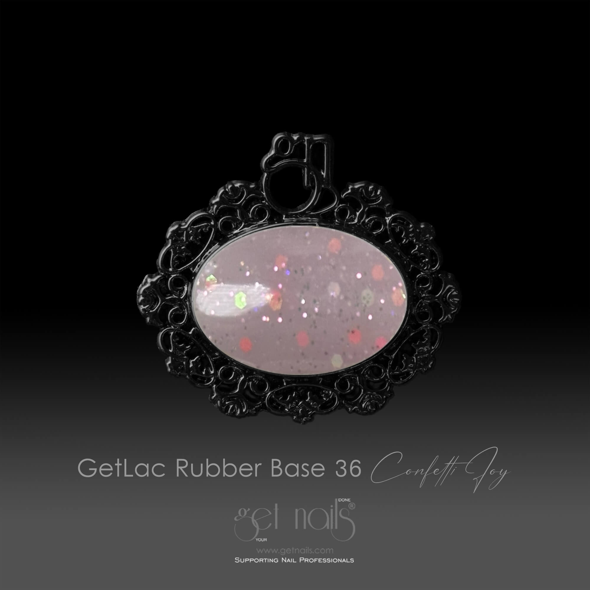 Get Nails Austria - GetLac Rubber Base 36 Confetti Joy 15g