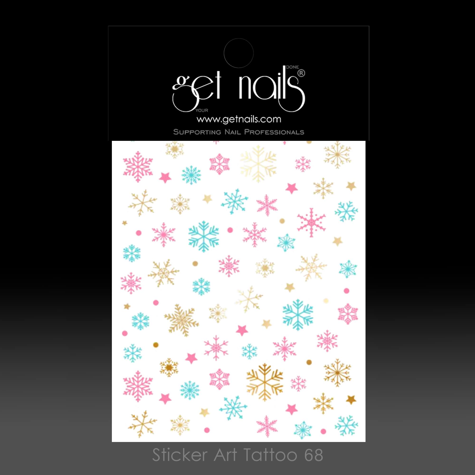 Get Nails Austria - Sticker Art Tattoo 68 Barbie Snowflakes