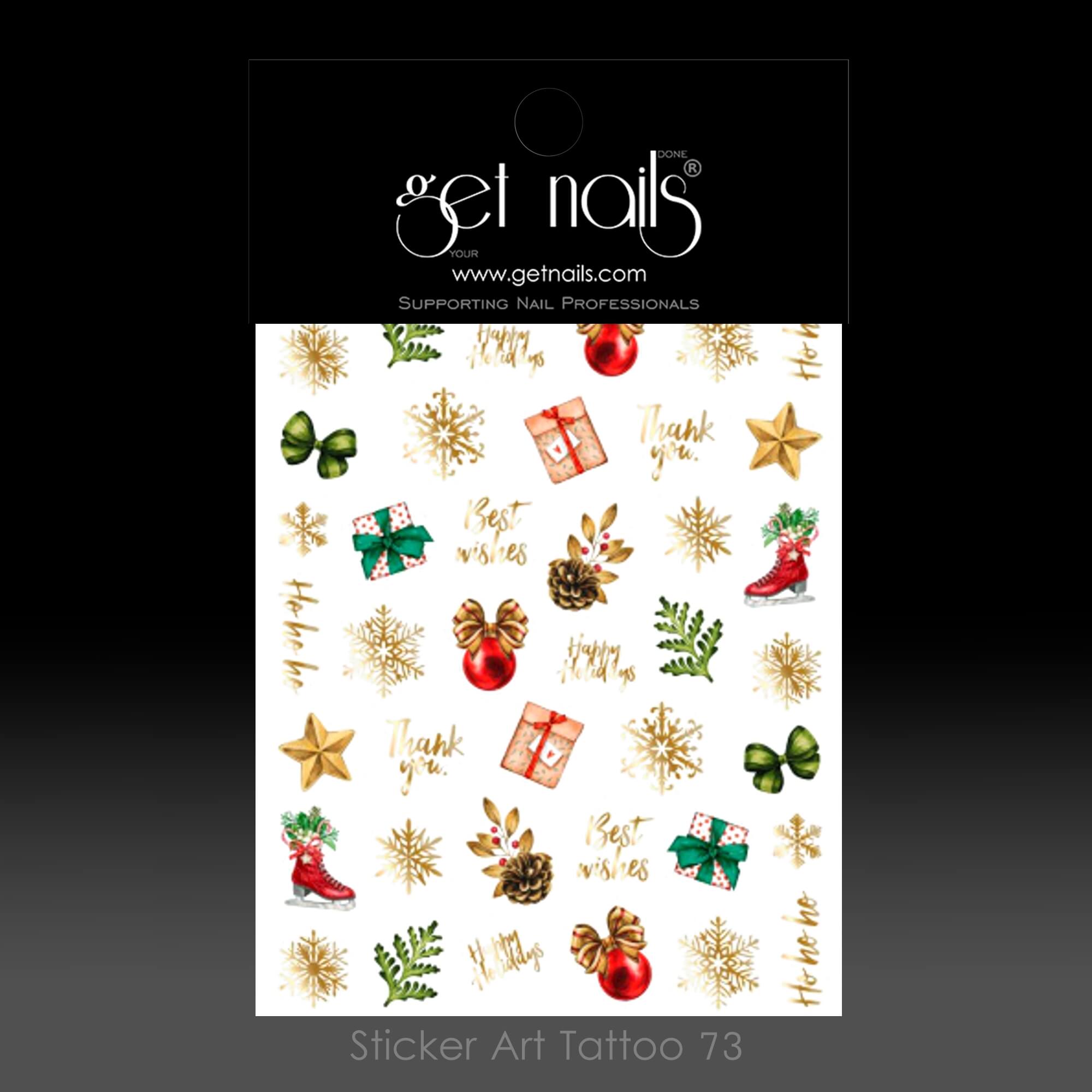 Get Nails Austria - Sticker Art Tattoo 73 Winter Time