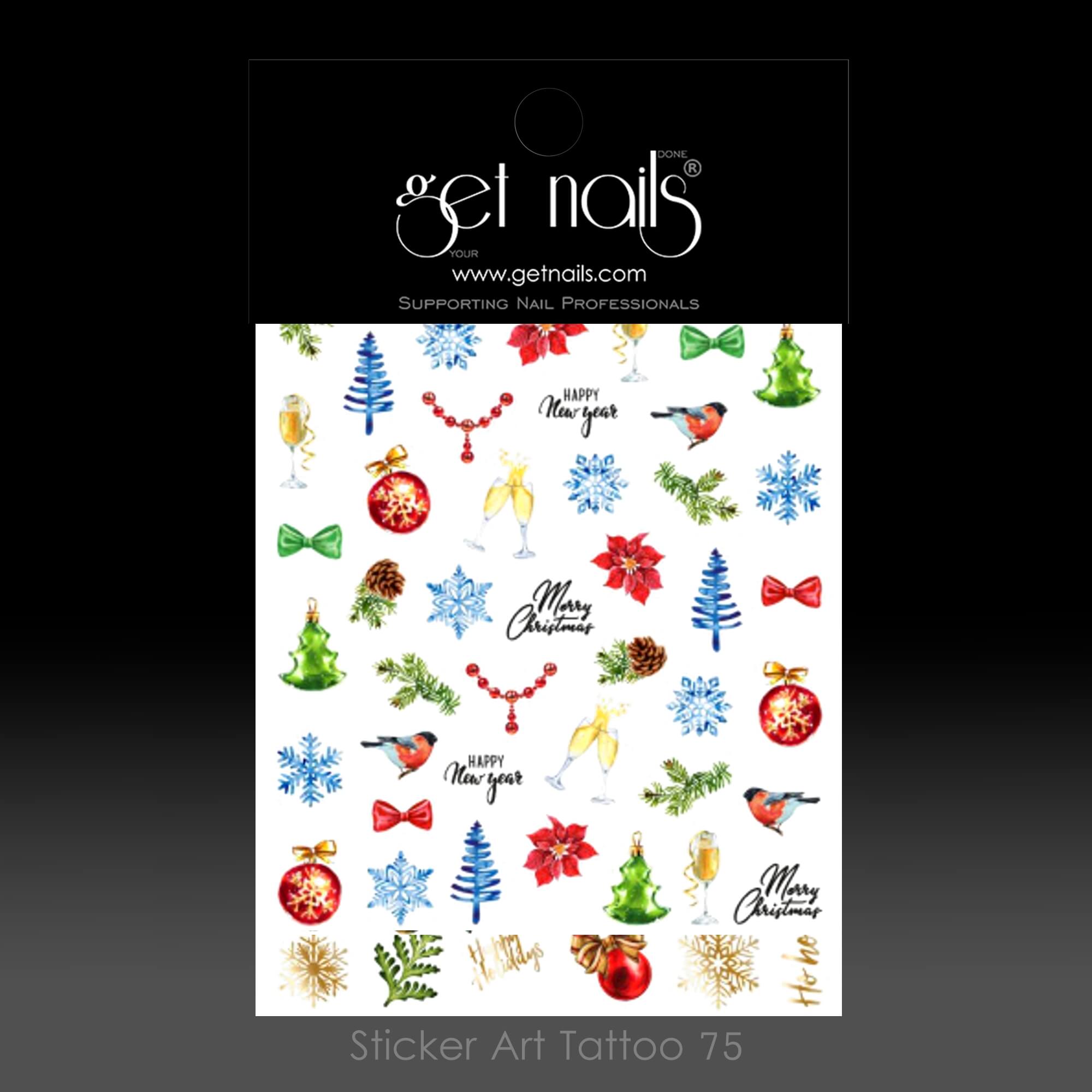 Get Nails Austria - Sticker Art Tattoo 75 Winter Celebration