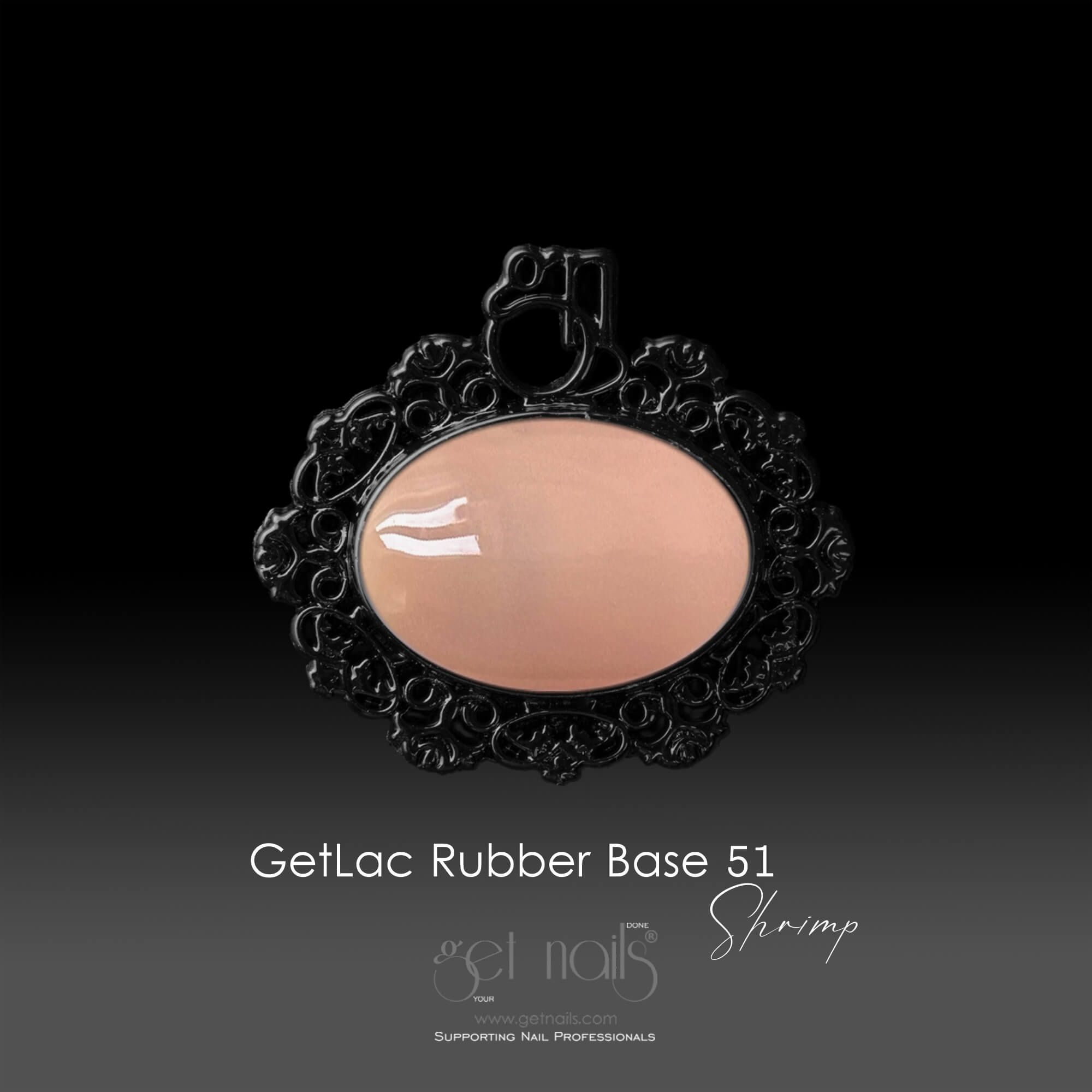 Get Nails Austria - GetLac Rubber Base 51 Shrimp 15g