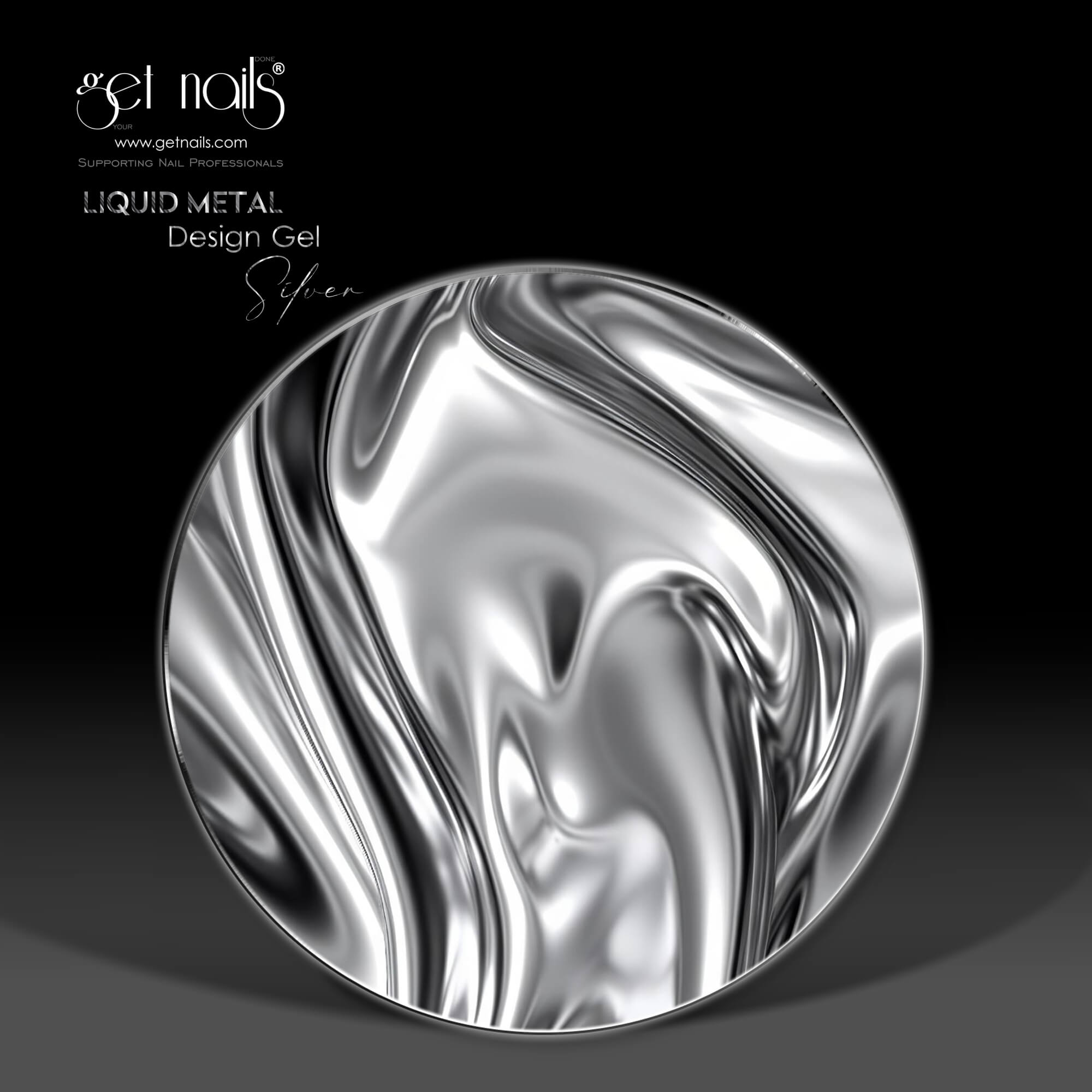 Get Nails Austria - Liquid Metal Design Gel Silver 5g