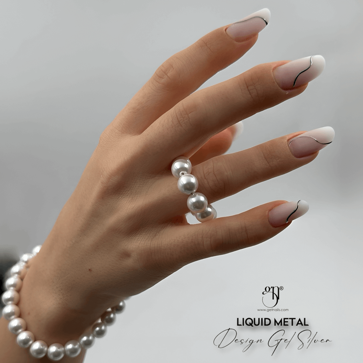 Get Nails Austria - Liquid Metal Design Gel Silver 5g