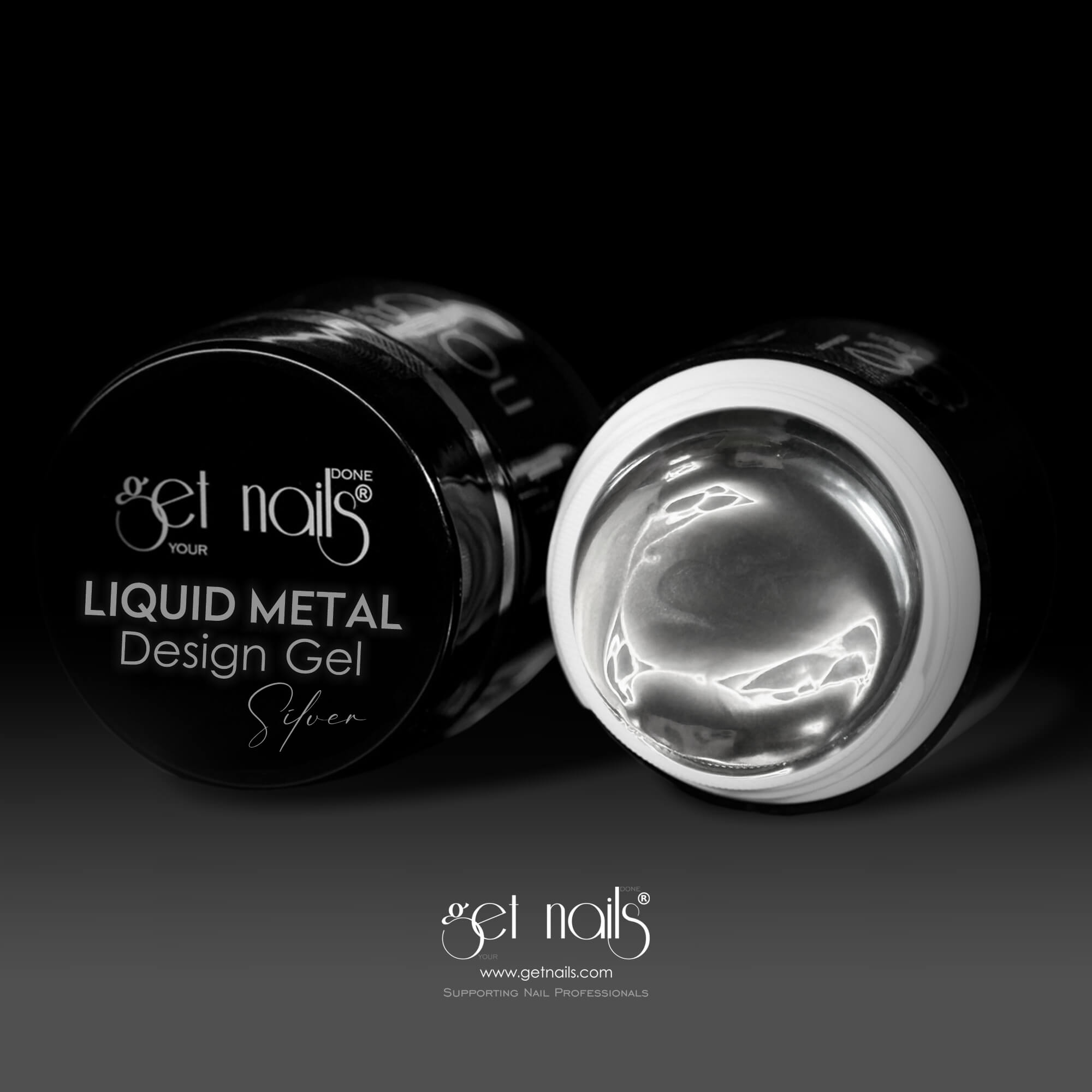 Get Nails Austria - Liquid Metal Design Gel Silver 5g