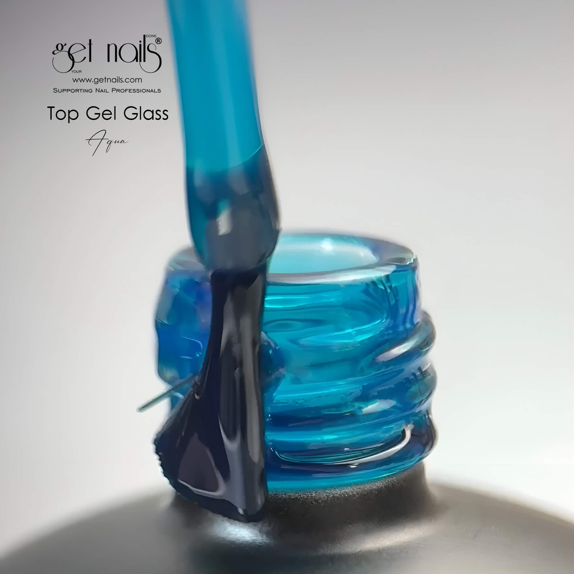 Get Nails Austria - Top Coat Glass Aqua 15g