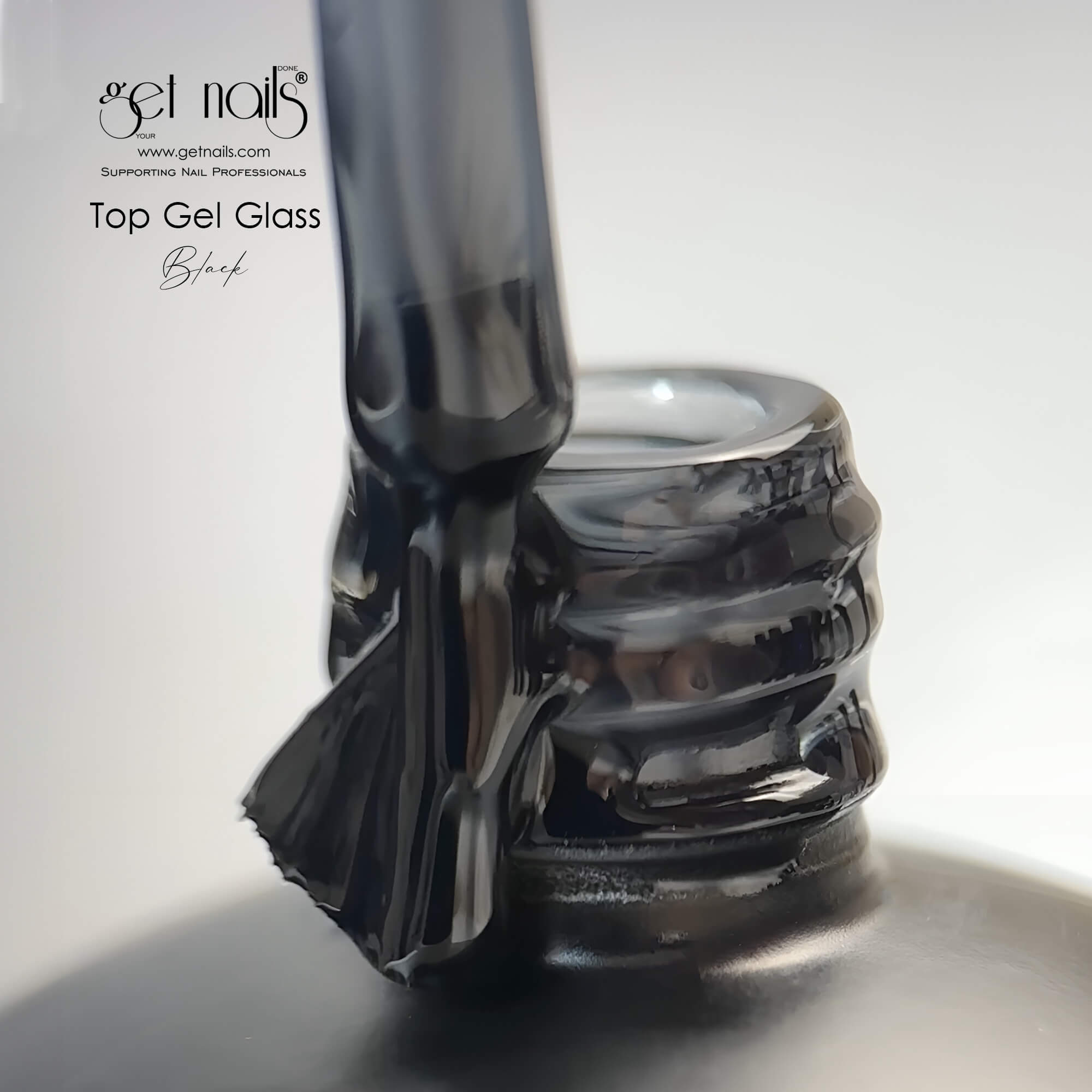 Get Nails Austria - Top Coat Glass Black 15g