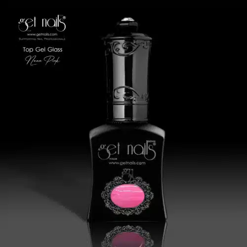 Get Nails Austria - Top Coat Glass Neon Pink 15g
