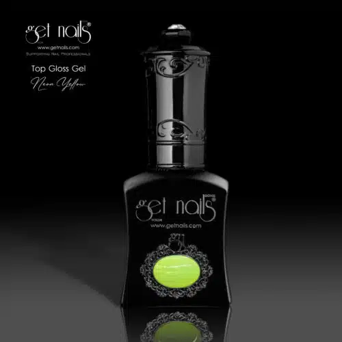 Get Nails Austria - Top Coat Glass Neon Yellow 15g