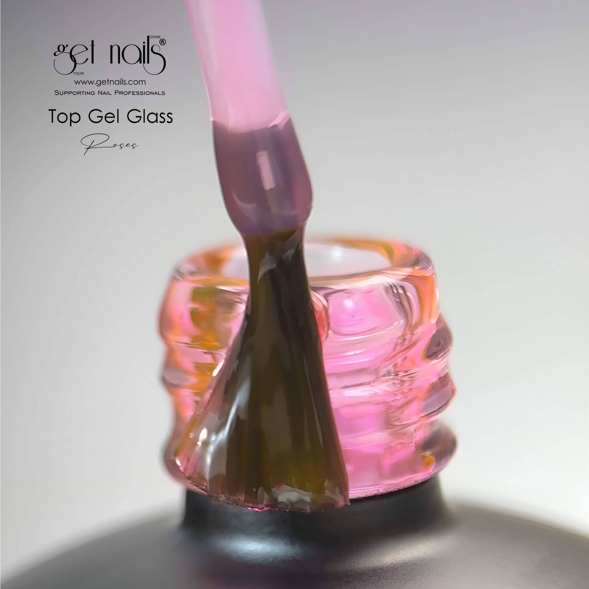 Get Nails Austria - Top Coat Glass Roses 15g