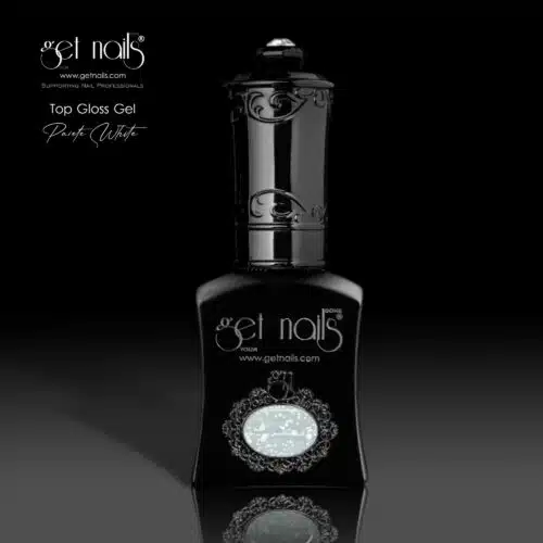 Get Nails Austria - Top Coat Gloss Paiete White 15g
