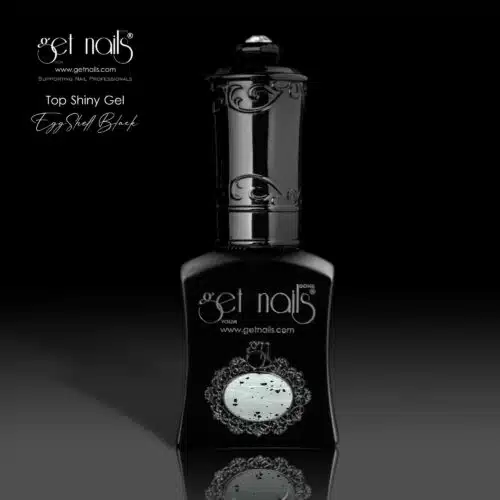 Get Nails Austria - Top Coat Shiny EggShell Black 15g
