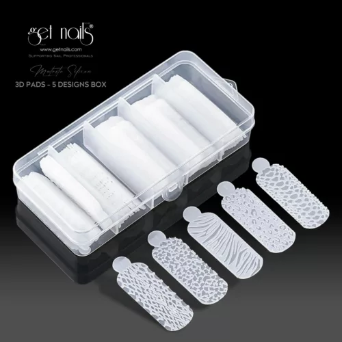 Get Nails Austria - Silikonform 3D Pads - 5 Designs Box