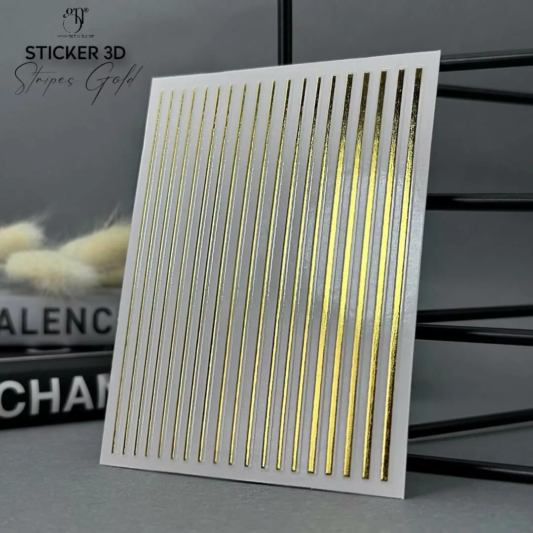 Get Nails Austria - Sticker 3D Stripes Gold