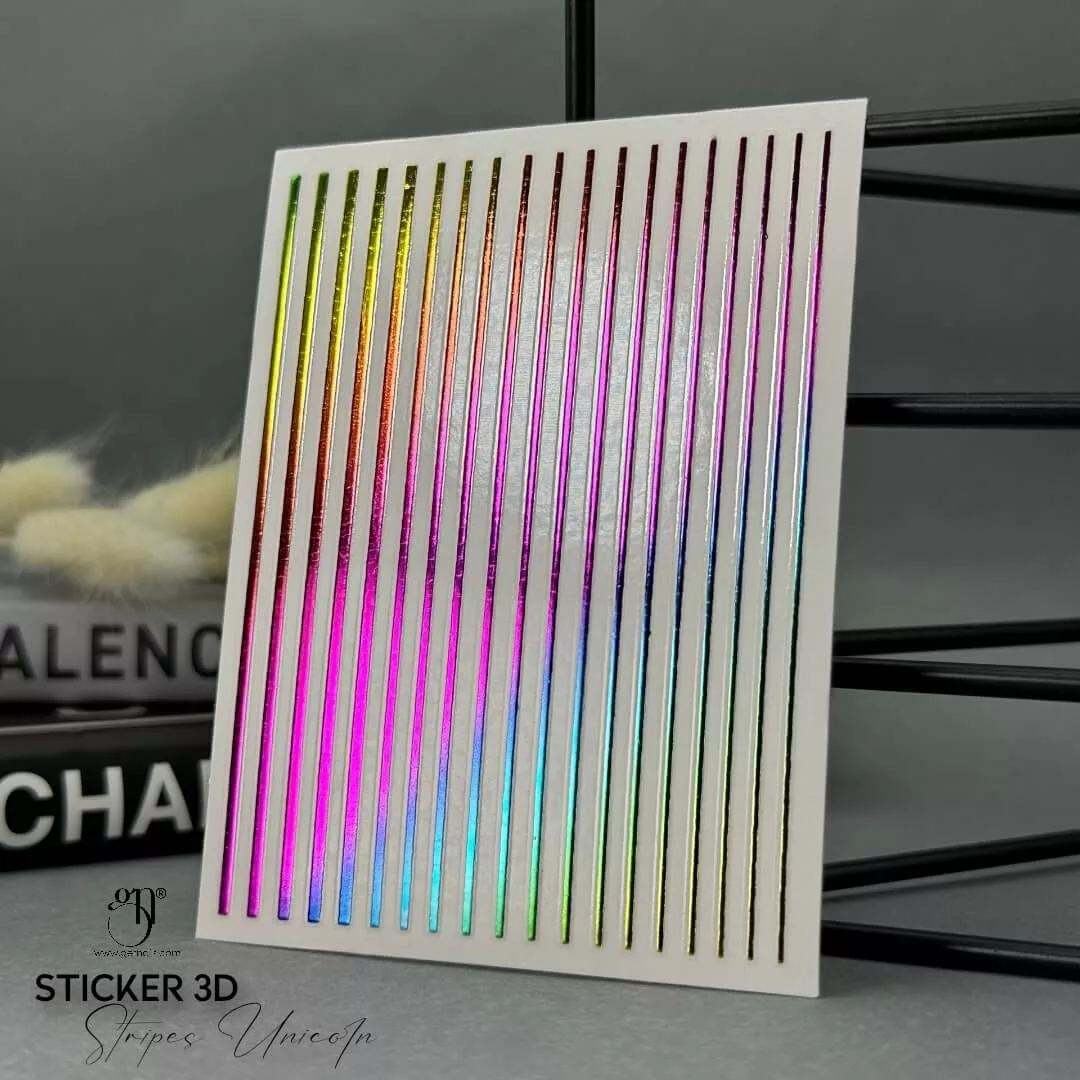 Get Nails Austria - Sticker 3D Stripes Unicorn