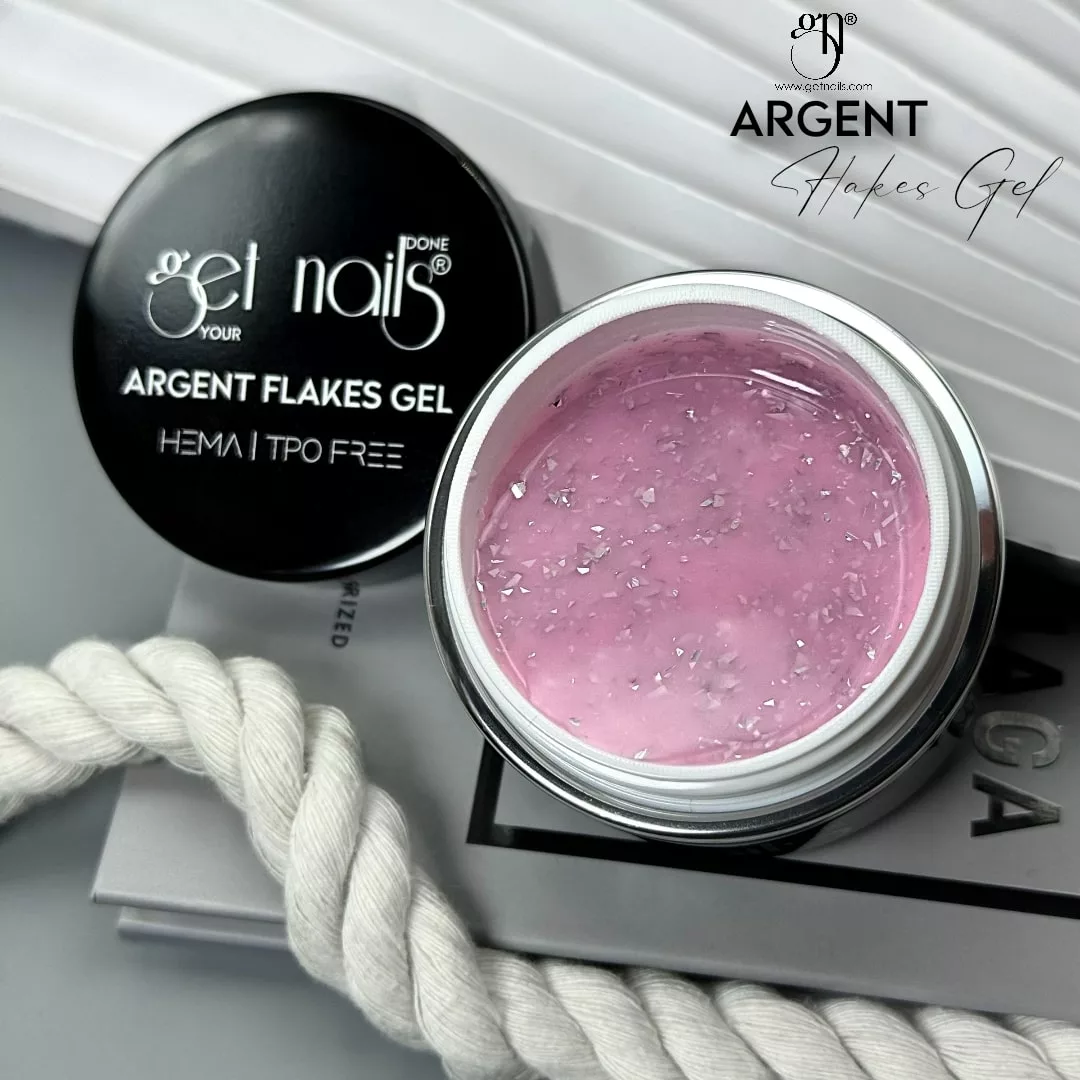 Get Nails Austria - Argent Flakes Gel 50g