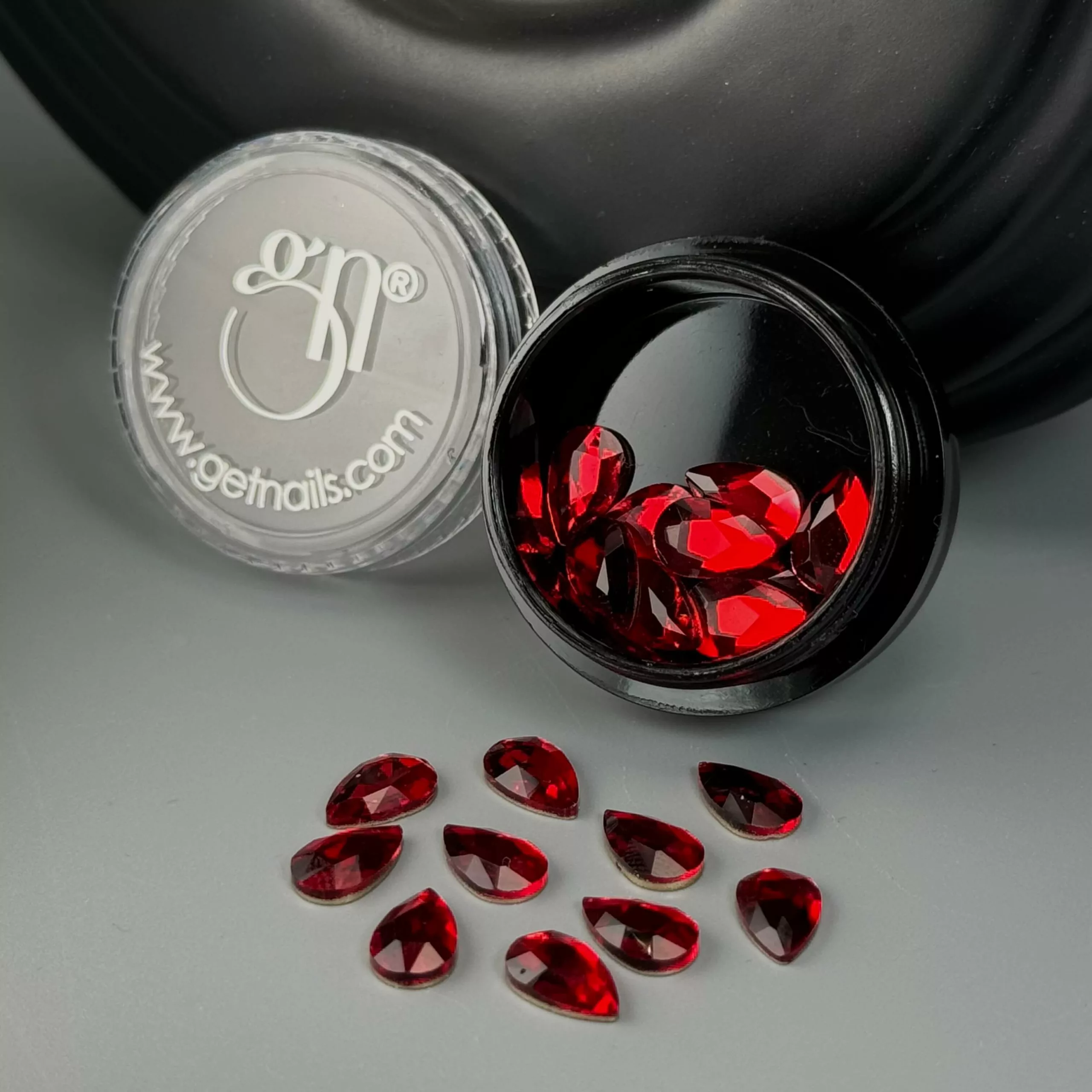 Get Nails Austria - Crystal Bling Red, 20 Stk