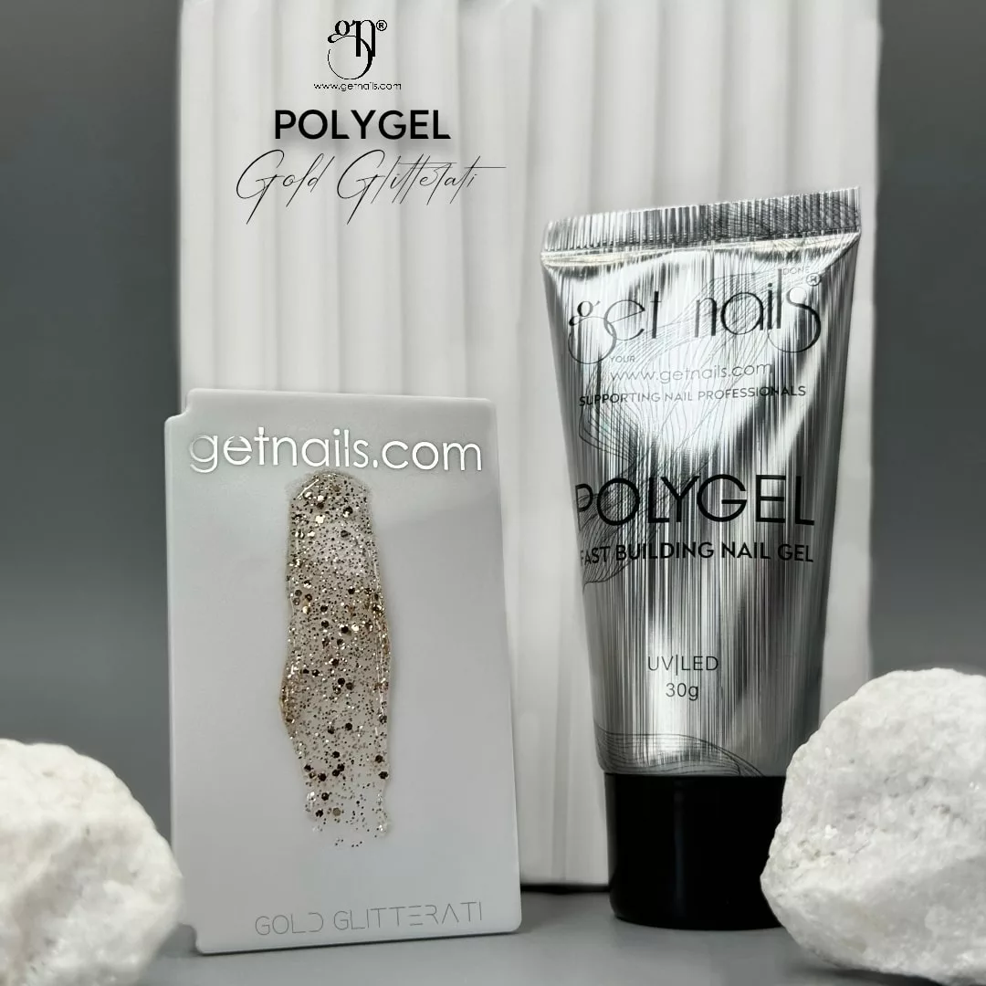 Get Nails Austria - PolyGel Gold Glitterati 30g